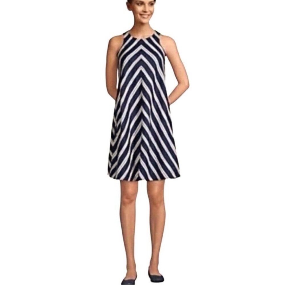 Lands end linen dress